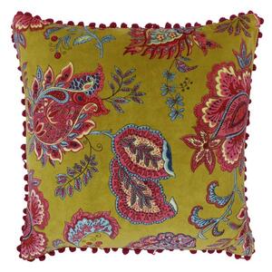 Paoletti Malisa Floral Velvet Cushion