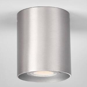 Aluminium-grey ceiling spotlight Carson, round