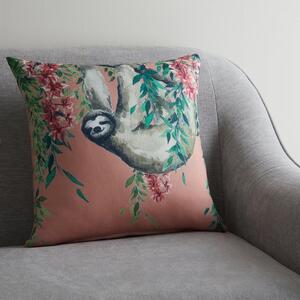 Sloth Jungle Print Cushion