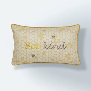 Bee Kind Cushion Natural