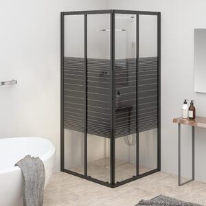 Stripe Shower Cabin ESG 70x70x180 cm Black