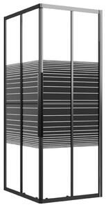 Stripe Shower Cabin ESG 80x70x180 cm Black