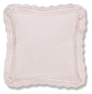 Lace Edge Blush Cushion