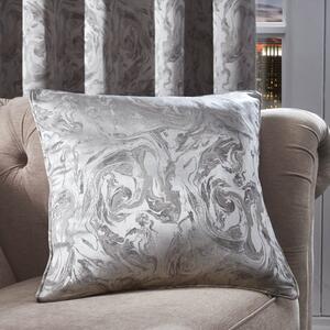 Diablo Marble Silver Cushion