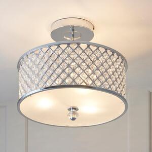 Vogue Hudson 3 Light Semi Flush Ceiling Light