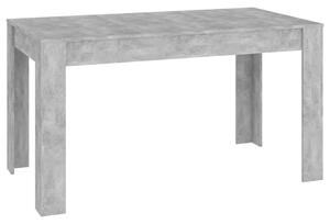 Dining Table Concrete Grey 140x74.5x76 cm Engineered Wood