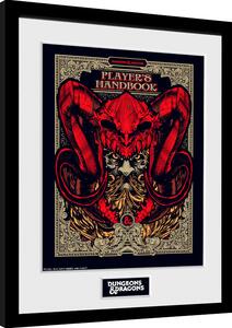 Framed poster Dungeons & Dragons - Players Handbook