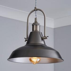 Lucas Industrial Pewter Pendant Light