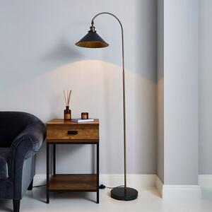 Logan Grey Industrial Floor Lamp