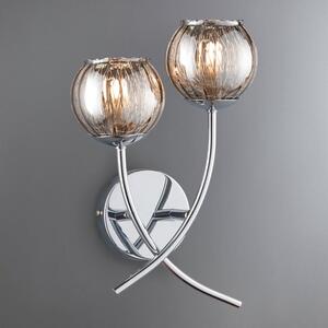 Arta 2 Light Chrome Wall Light