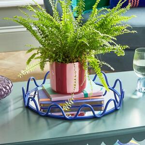 Sophie Robinson Wavy Metal Mirrored Tray