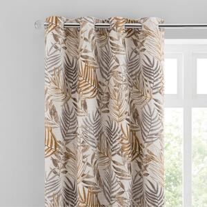 Leaf Jacquard Eyelet Curtains