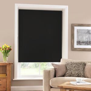 Plain Black Blackout Roller Blind