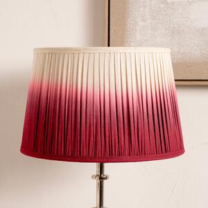 Scallop Ombre Soft Pleated Tapered Lamp Shade Red