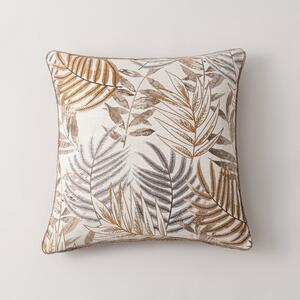 Leaf Jacquard Cushion