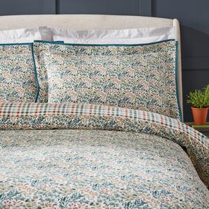 Dorma Brushed Cotton Wistow Dragonfly Oxford Pillowcase Pair Green
