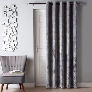 Crushed Velour Eyelet Door Curtain