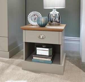 Kendal 1 Drawer Bedside Table, Grey