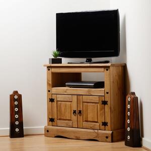 Corona Corner TV Unit, Pine for TVs up to 38"