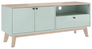 HOMCOM TV Stand Cabinet for Television up to 36 Inch, Modern TV Unit with 2 Doors, Entertainment Center with Adjustable Shelf