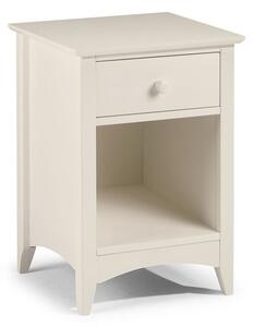 Cameo 1 Drawer Bedside Table, Stone