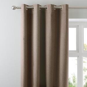 Luna Brushed Blackout Eyelet Curtains