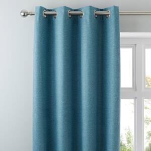 Luna Brushed Blackout Eyelet Curtains