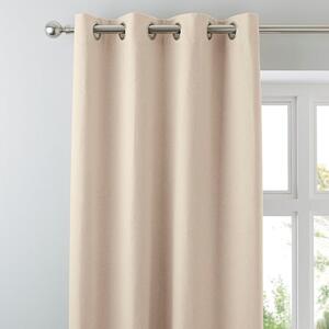 Luna Brushed Blackout Eyelet Curtains