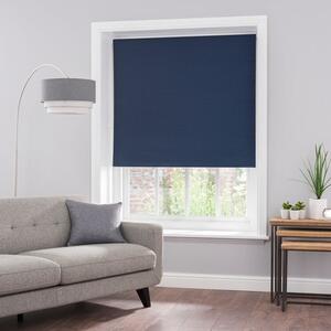 Luna Navy Blackout Roller Blind