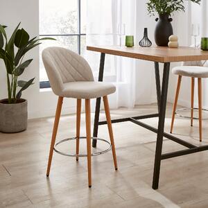 Astrid Counter Height Bar Stool, Fabric Natural