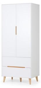 Alicia Double Wardrobe, White & Oak