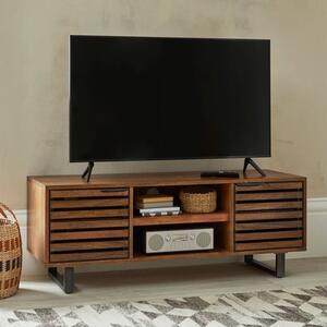 Orsen TV Unit, Mango Wood for TVs up to 55"