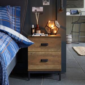 Fulton 2 Drawer Bedside Table