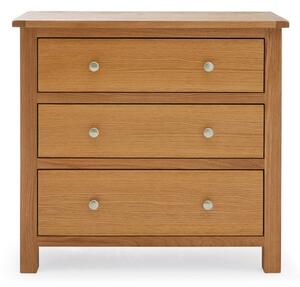 Bromley 3 Drawer Chest, Oak