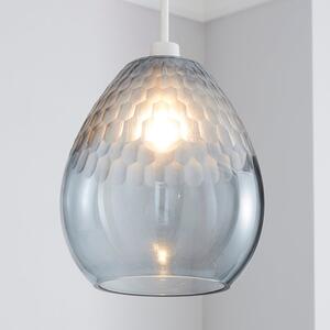 Jasmine Grey Glass Easy Fit Pendant Shade