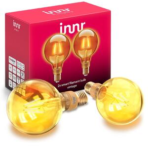 Innr LED globe E27 filament 2200K 4.2W gold 2-pack