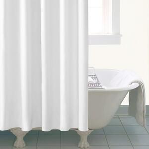 Ceramic Extra Long White Shower Curtain