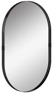 HOMCOM Wall Mirror, Bathroom Mirror with Elevated Aluminium Alloy Frame, 60 x 90 cm, Black