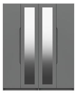 Legato 4 Door Wardrobe, Mirrored