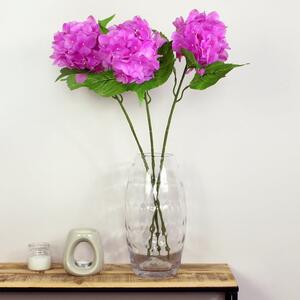 Artificial Pink Real Touch Ball Hydrangea Stems