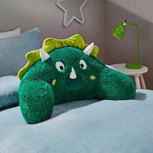Dunelm 3D Green Dinosaur Cuddle Cushion, 45cm x 30cm x 40cm Green