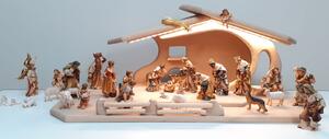 Nativity scene with light Three Kings with 31 figurines