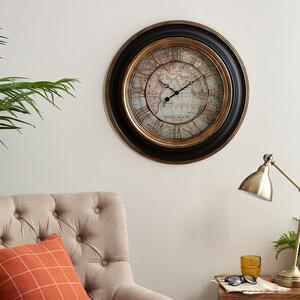 Antique Map Wall Clock