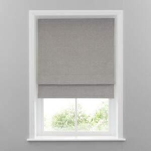 Cool Grey Linen Mix Blackout Roman Blind