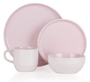 Barbary & Oak Oslo Stoneware 16 Piece Dinner Set Blush (Pink)