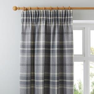 Highland Check Pencil Pleat Curtains