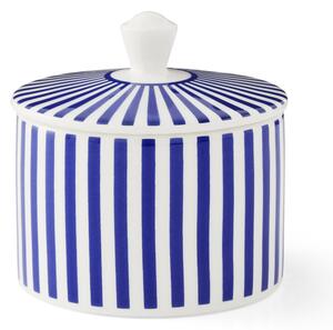 Spode Steccato sugar bowl with lid 29 cl Blue-white