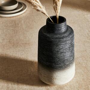 Monochrome Textured Ceramic Vase