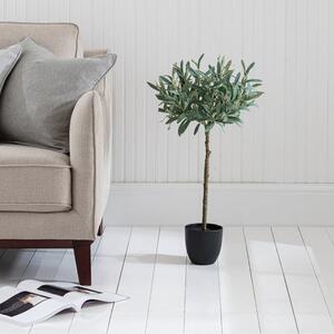 Artificial Small Olive Tree in Black Plant Pot