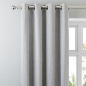 Luna Brushed Blackout Eyelet Curtains